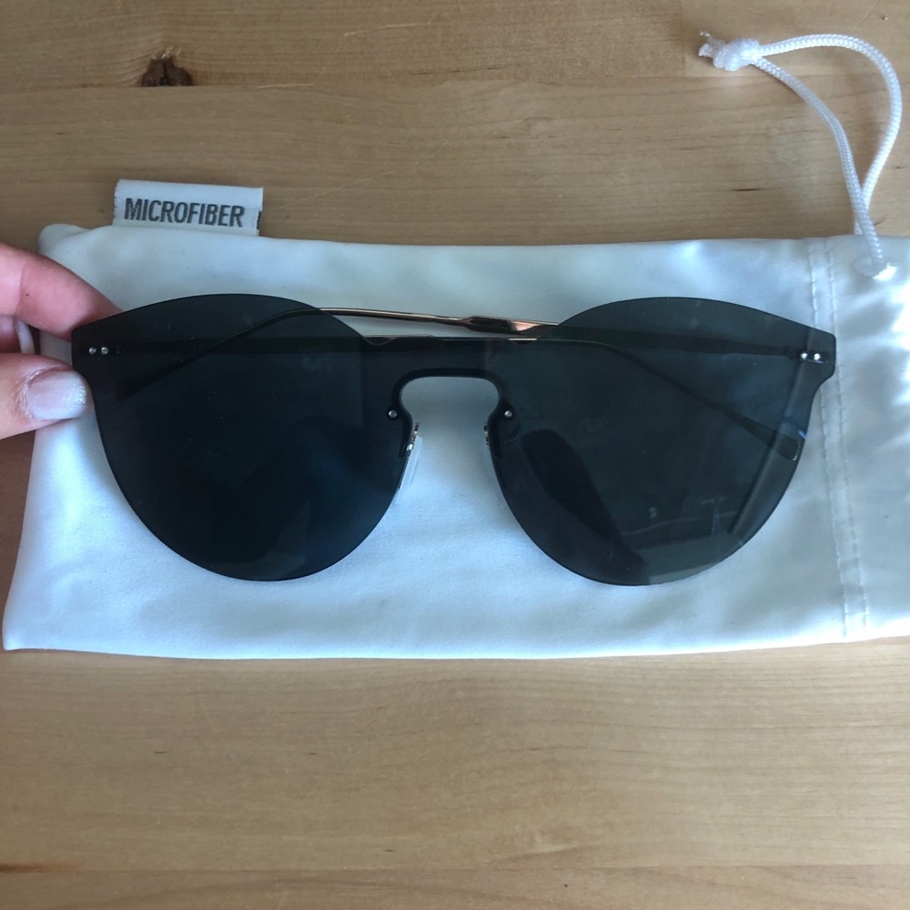 Black Tint & Gold Frame Sunglasses